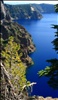 Lovely blue water of Crater Lake, Oregon